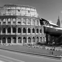 Rome Colosseum 2035 matte painting demo