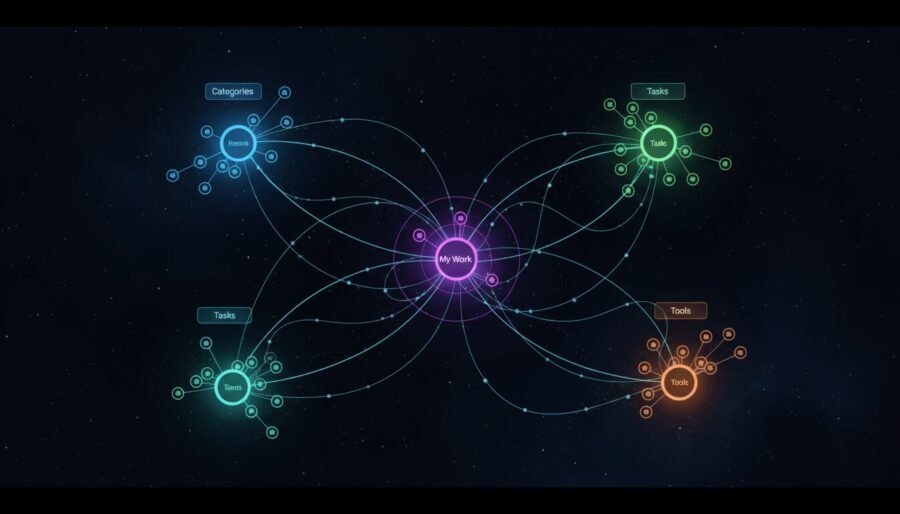 AI Projects — DashBo+, interactive tech stack network visualizer